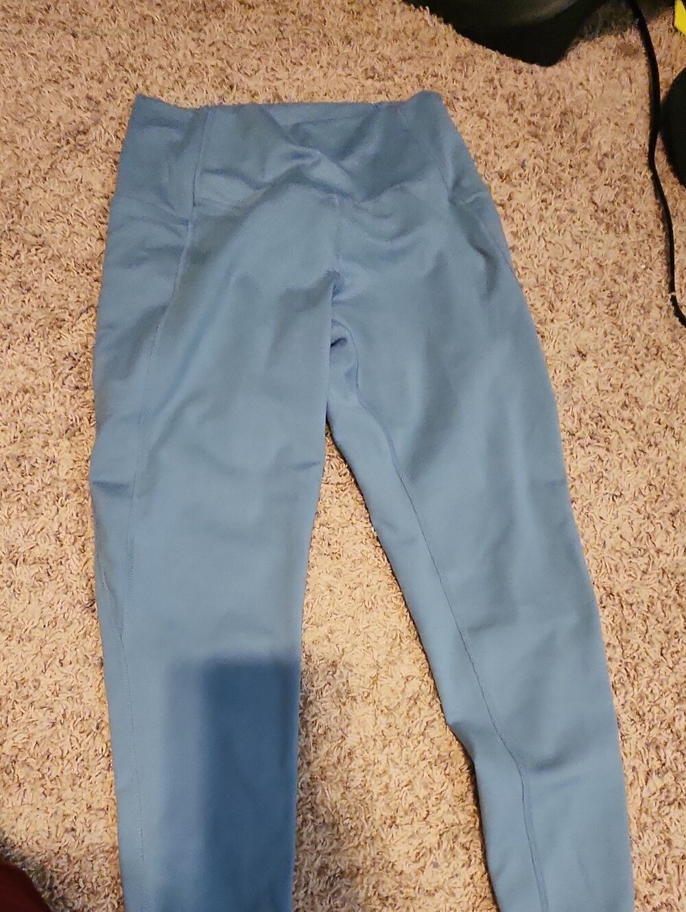 Danskin Women's Blue High Rise Workout Leggings Size Medium Athletic Yoga Gym